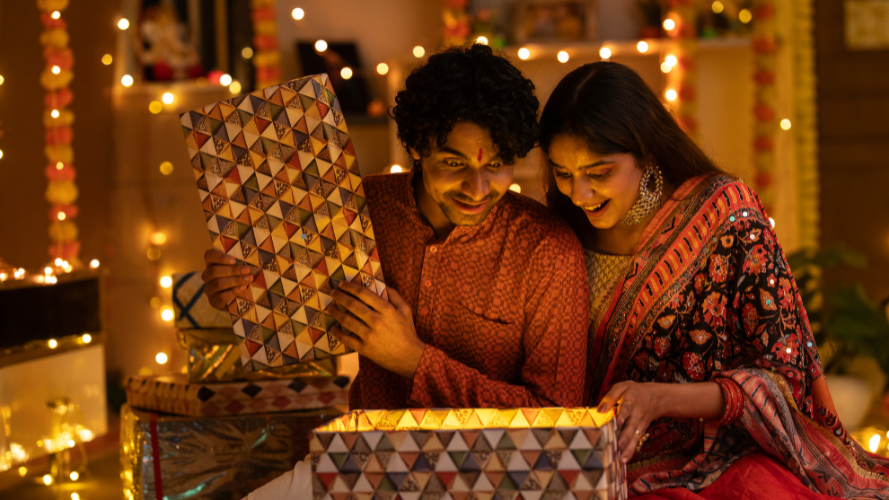 Sending Diwali Diyas